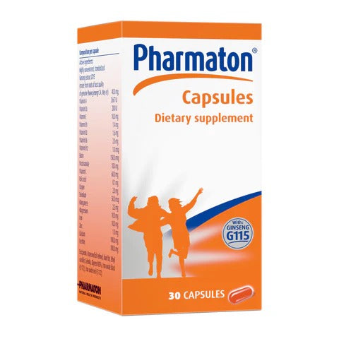 Pharmaton Capsules with Ginseng G115 Multivitamin 30 Capsules