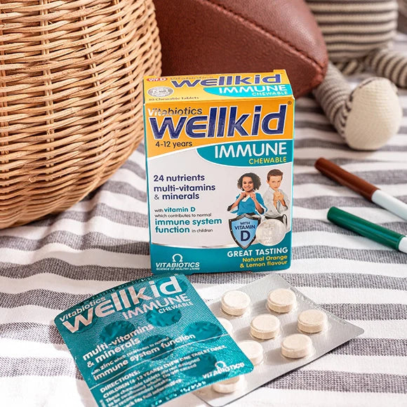 Vitabiotics Wellkid Immune Chewable 30 Tablets