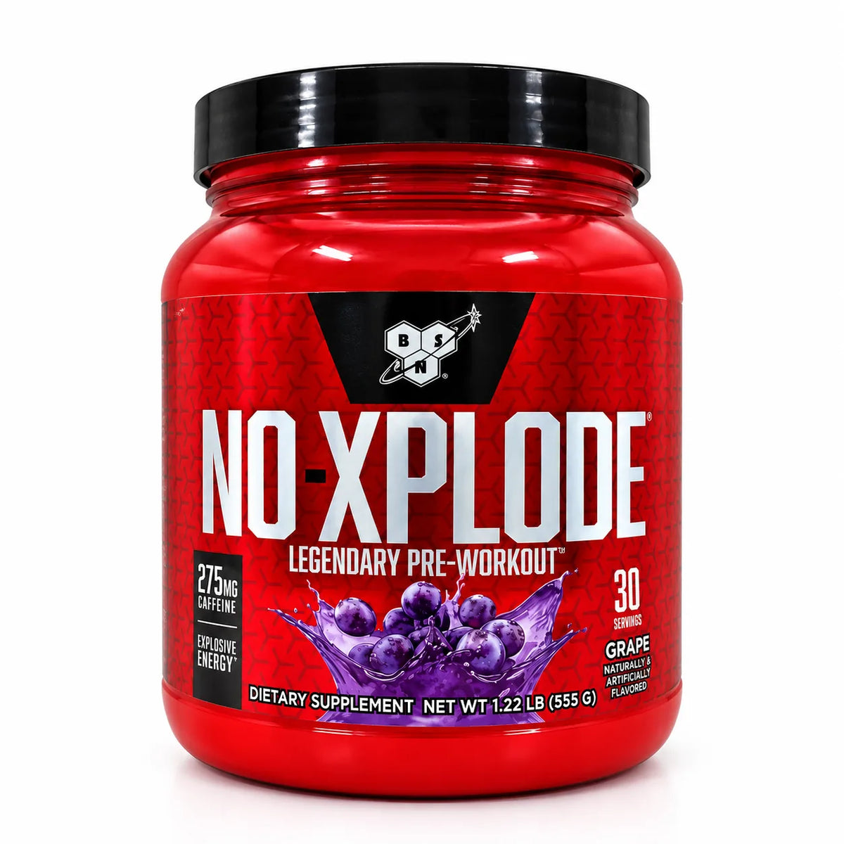 BSN N.O.-XPLODE Pre-Workout Grape 1.22 lb (555 g) – 30 Servings