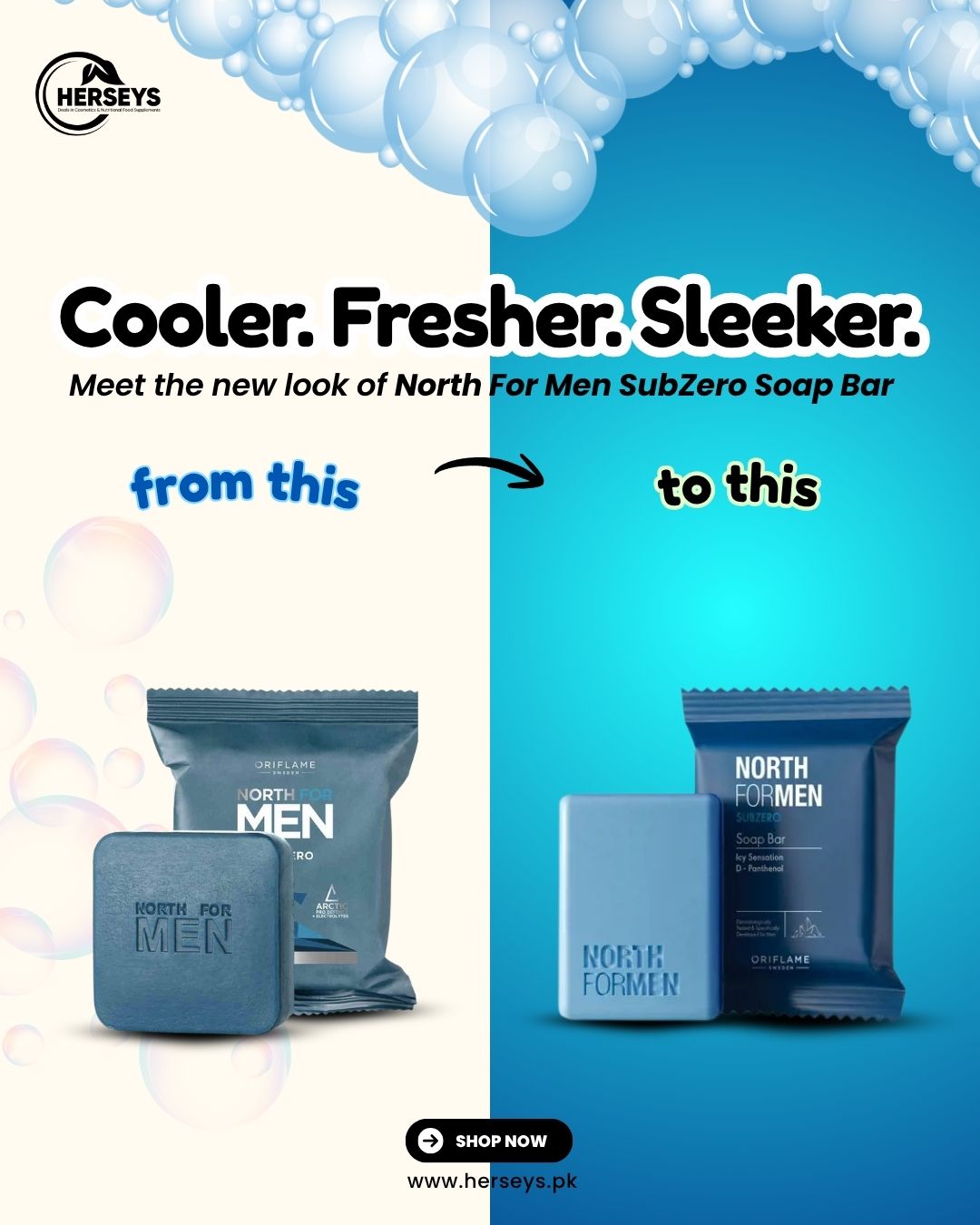 Oriflame North for men Subzero Soap Bar 100 g