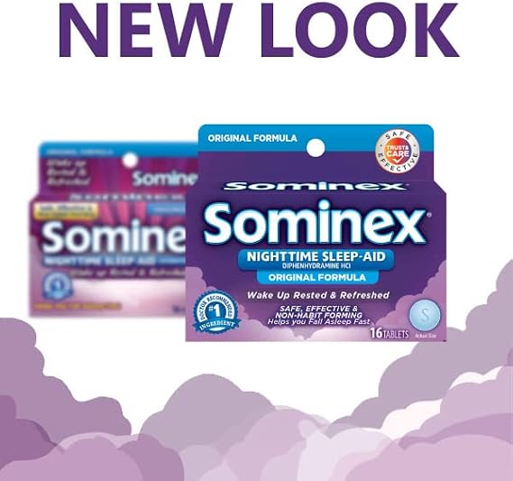 Sominex Original Formula Sleep Aid 16 Tablets