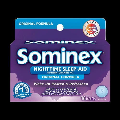 Sominex Original Formula Sleep Aid 16 Tablets