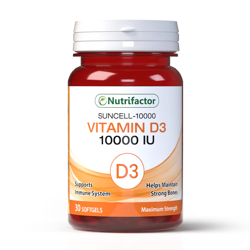 Nutrifactor Suncell Vitamin D3 10000 IU 30 Softgels