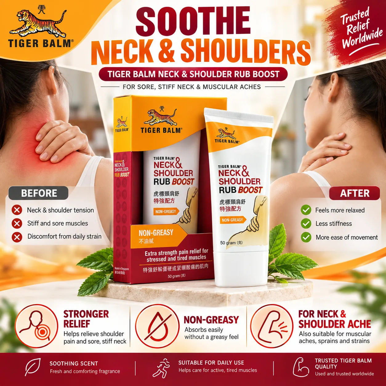 Tiger Balm Neck & Shoulder Rub Boost 50g