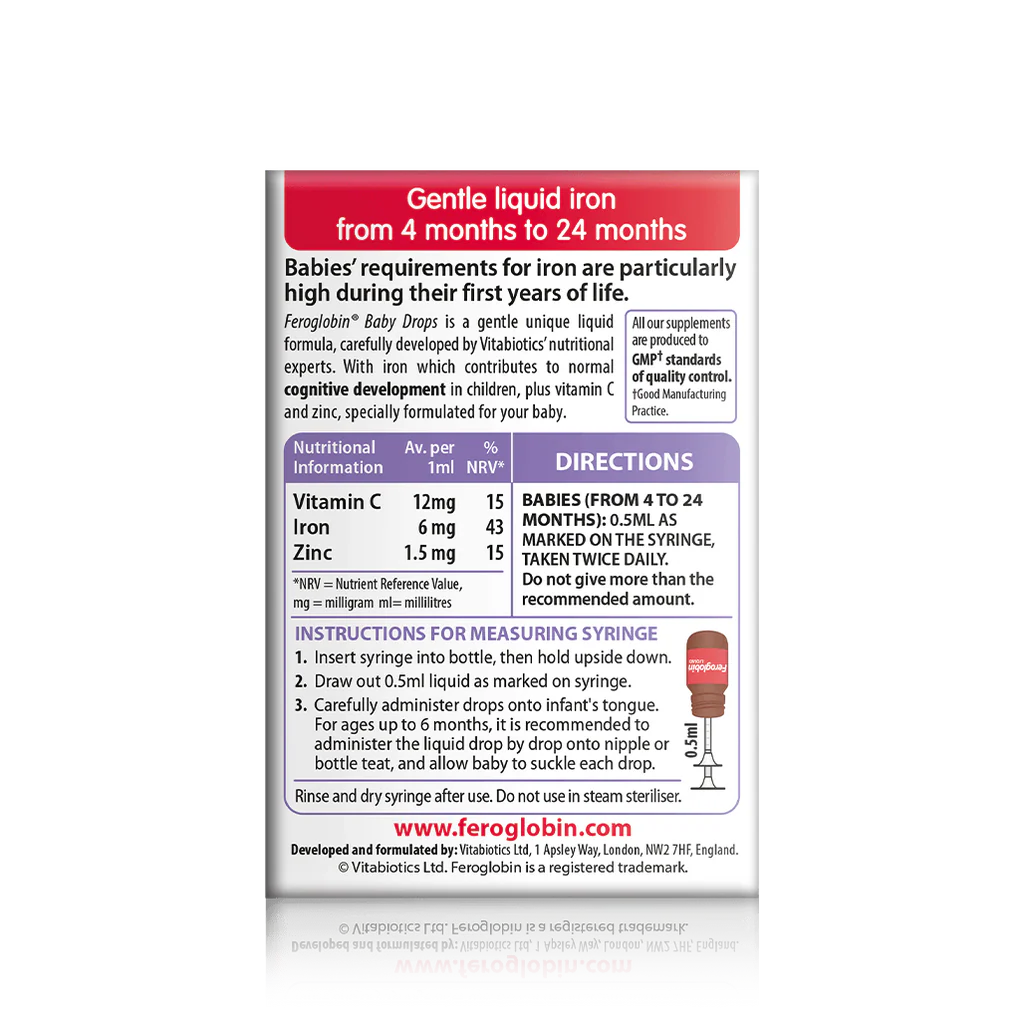 Vitabiotics Feroglobin Baby Drops 30 ML