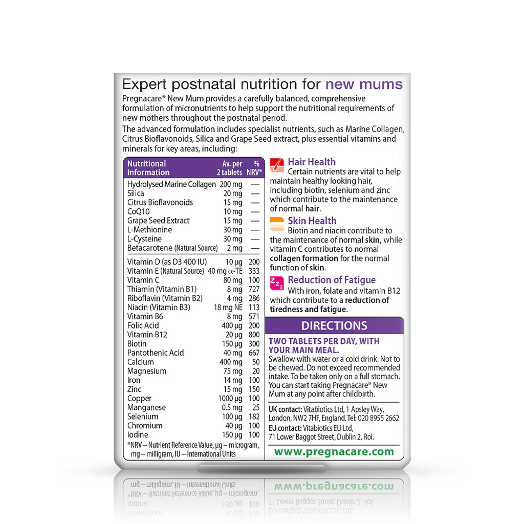 Vitabiotics Pregnacare New Mum 56 Tablets