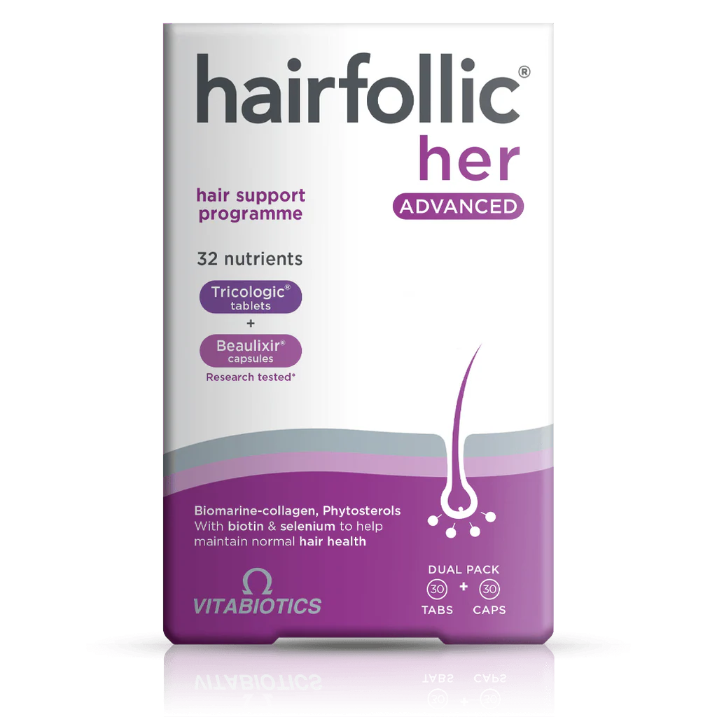Vitabiotics Hairfollic Her Advanced 30 Tablets Plus 30 Capsules