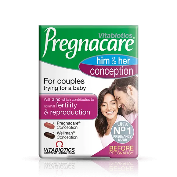 Vitabiotics Pregnacare Him and Her Conception 60 Tablets