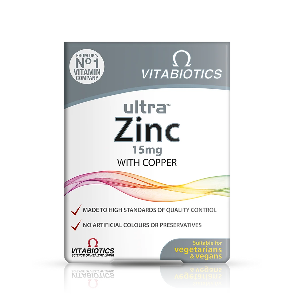 Vitabiotics Ultra Zinc 15mg with Copper 60 Tablets