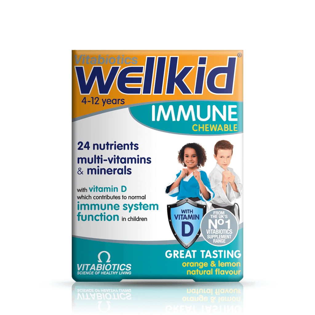 Vitabiotics Wellkid Immune Chewable 30 Tablets