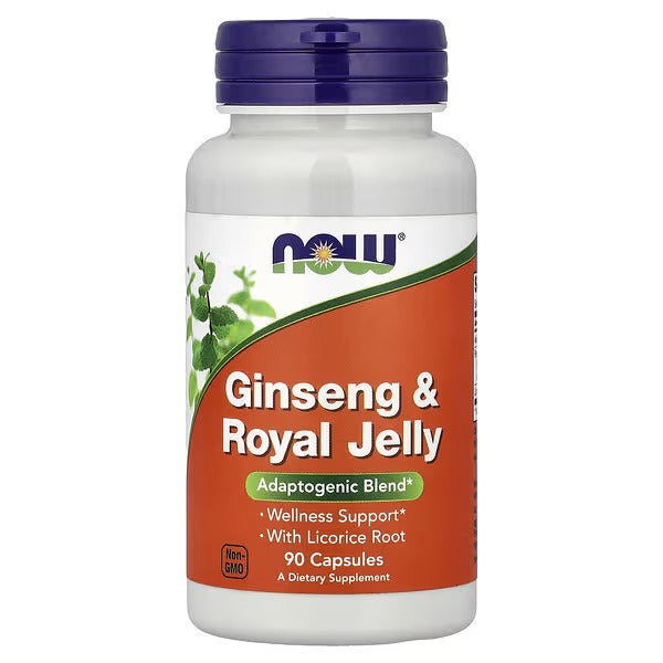 NOW Foods Ginseng Royal Jelly 90 Capsules
