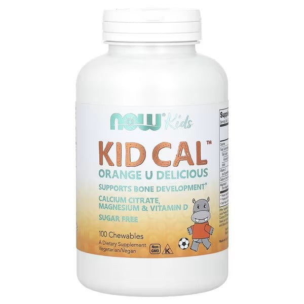 NOW Foods Kid Cal Orange 100 Chewable Tablets