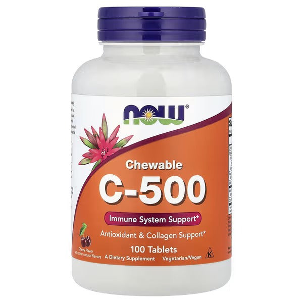 NOW Foods Chewable C 500 Cherry 100 Tablets