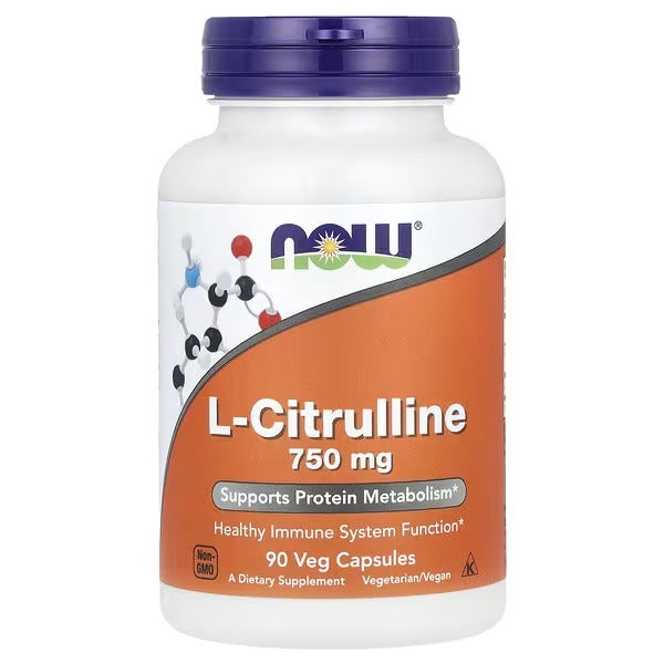 NOW Foods L-Citrulline 750 mg – 90 Veg Capsules