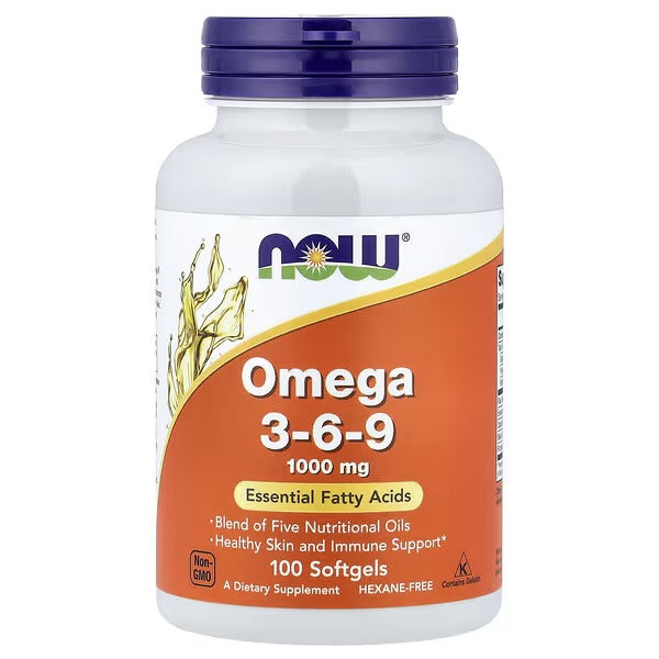NOW Foods Omega 3-6-9 1000 mg 100 Softgels
