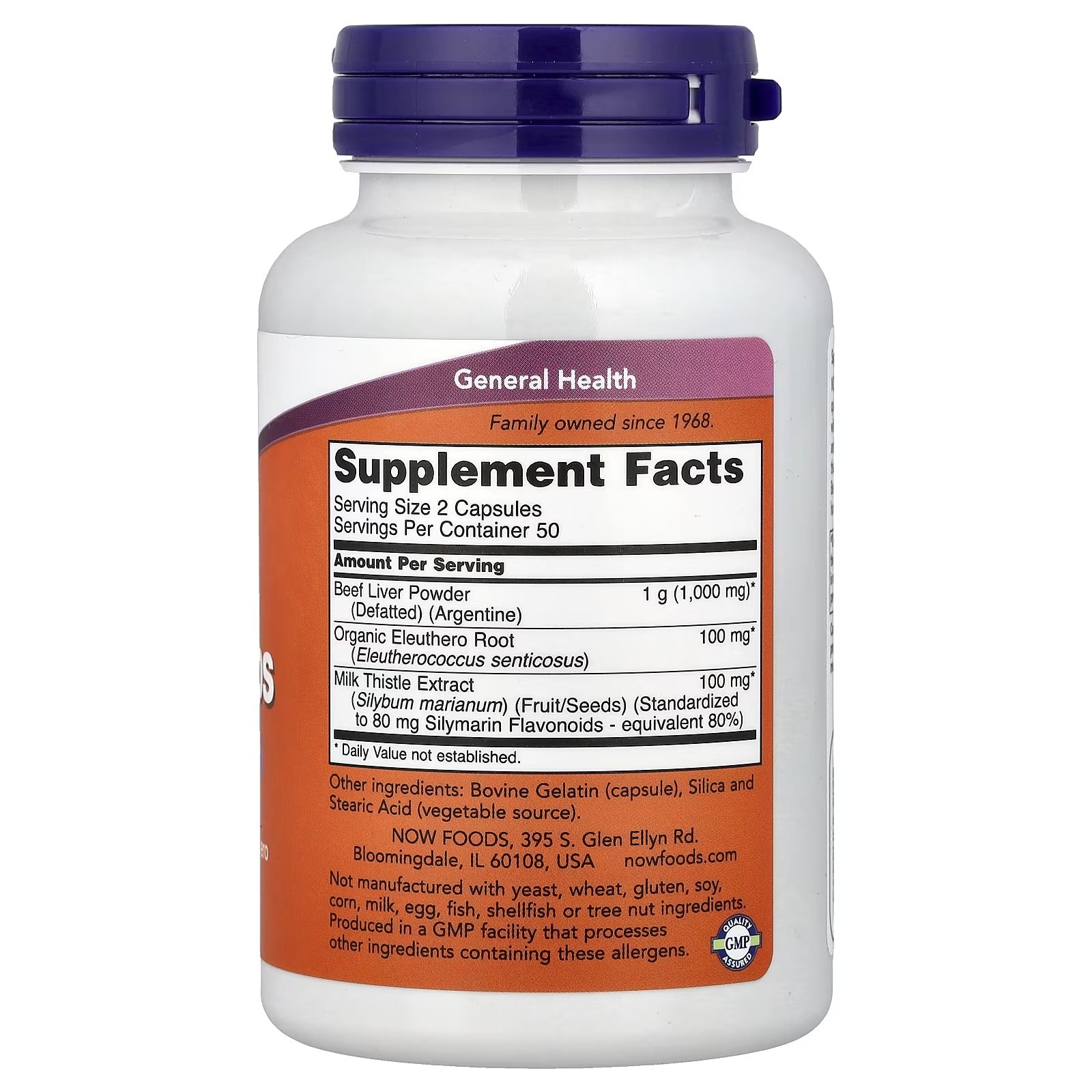 NOW Liver Caps 50 Softgels