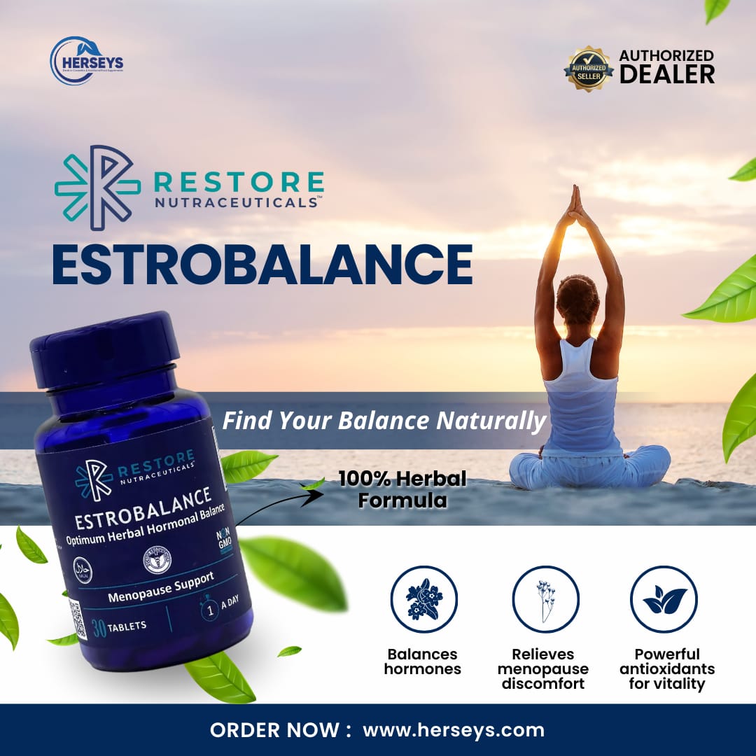 Restore Estrobalance Menopause Support 30 Tablets 7/26 expiry
