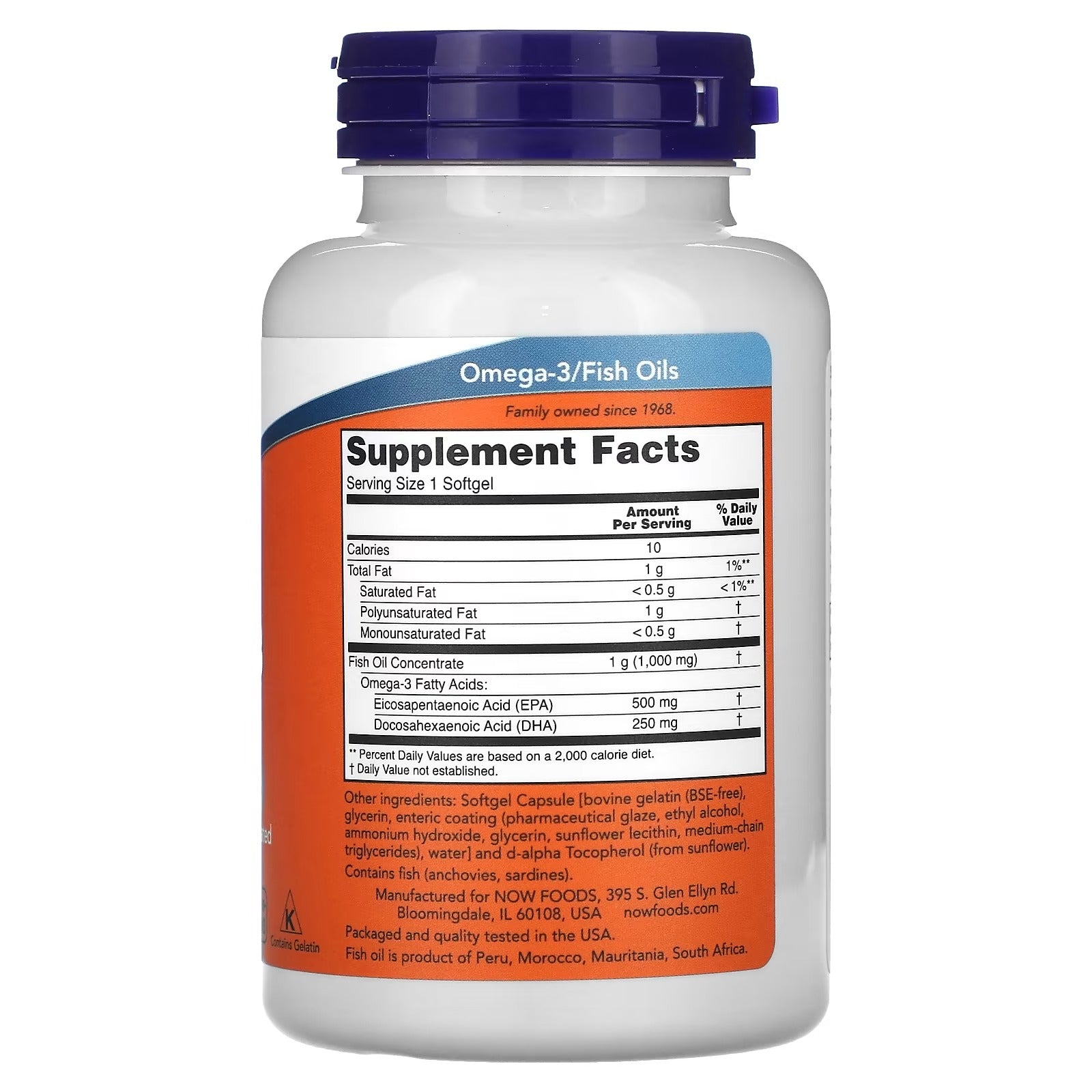 NOW Foods Ultra Omega‑3 Fish Oil 90 Softgels