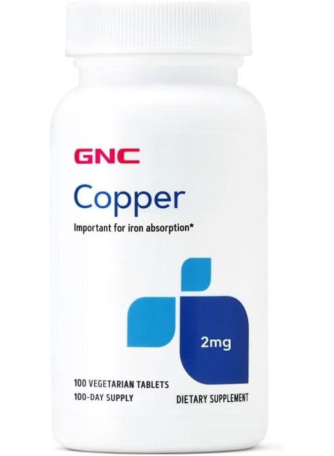 GNC Copper 2 mg 100 Tablets