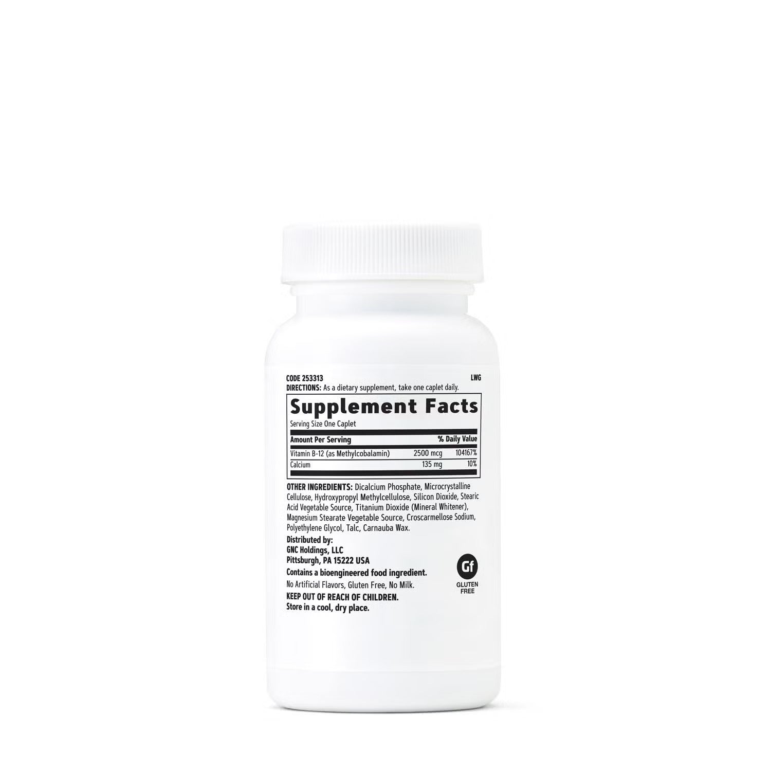 GNC Methyl B 12 2500 mcg 100 Caplets