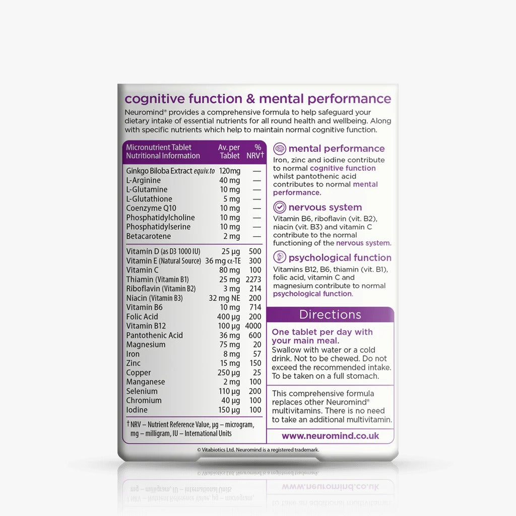 Vitabiotics Neuromind Original 30 Tablets