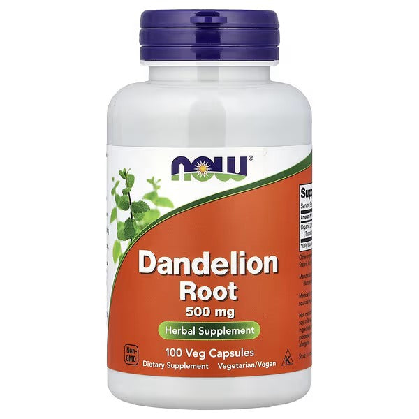 NOW Foods Dandelion Root 500mg 100 Veg Capsules
