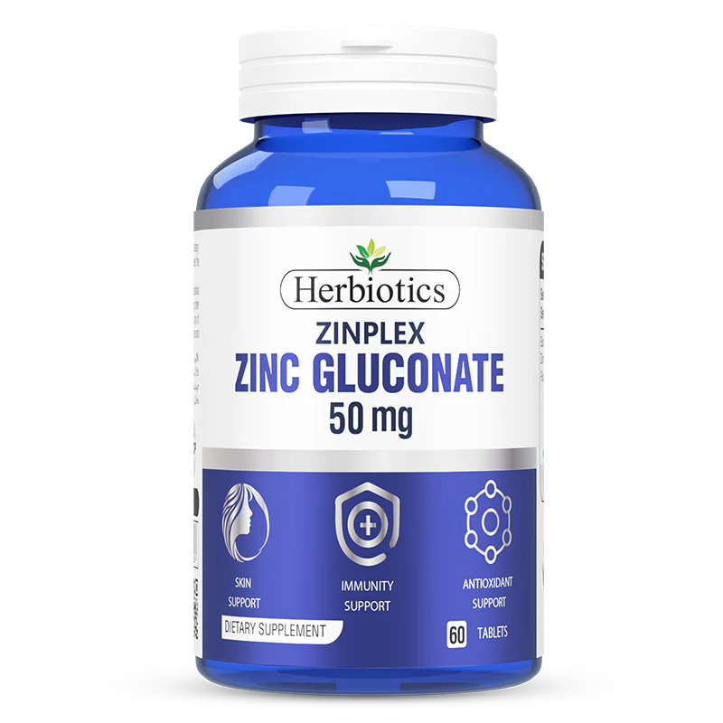 Herbiotics Zinc Gluconate 50mg 60 Tablets