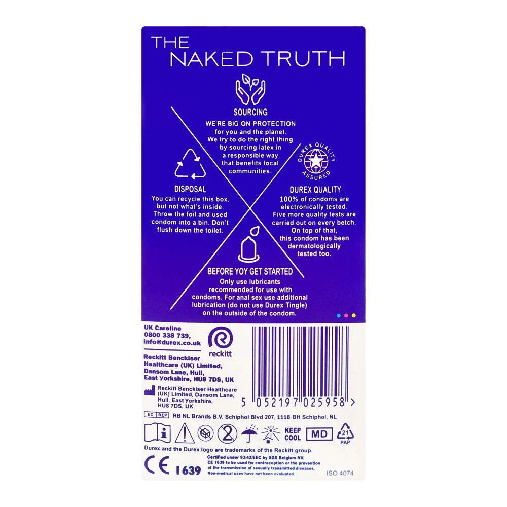 Durex Originals Extra Safe Regular Fit Condoms 6 Pack