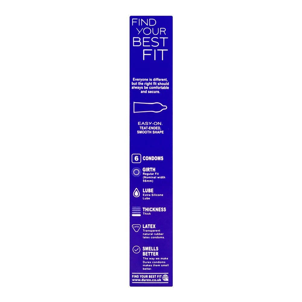 Durex Originals Extra Safe Regular Fit Condoms 6 Pack