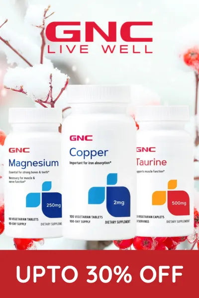 GNC now available at herseys.pk with upto 30% off