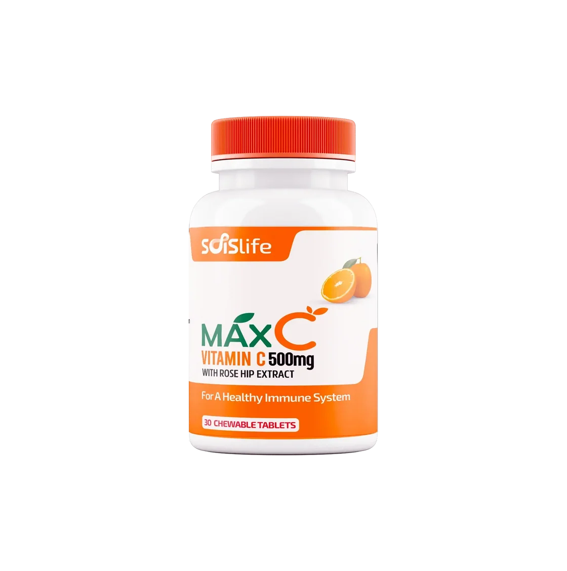 Sois Life MaxC Vitamin C 500mg Chewable 30 Tablets