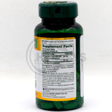 Supplement Facts for Nature's Bounty Ashwagandha KSM-66 (600mg) and L-Theanine (200mg) for stress.