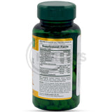 Nature's Bounty Super B-Complex Supplement Facts label, showing high doses of B12, Thiamin, Niacin, and Folic Acid.