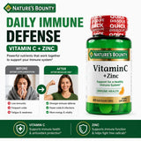 Nature’s Bounty Vitamin C + Zinc Quick Dissolve 60 Tablets