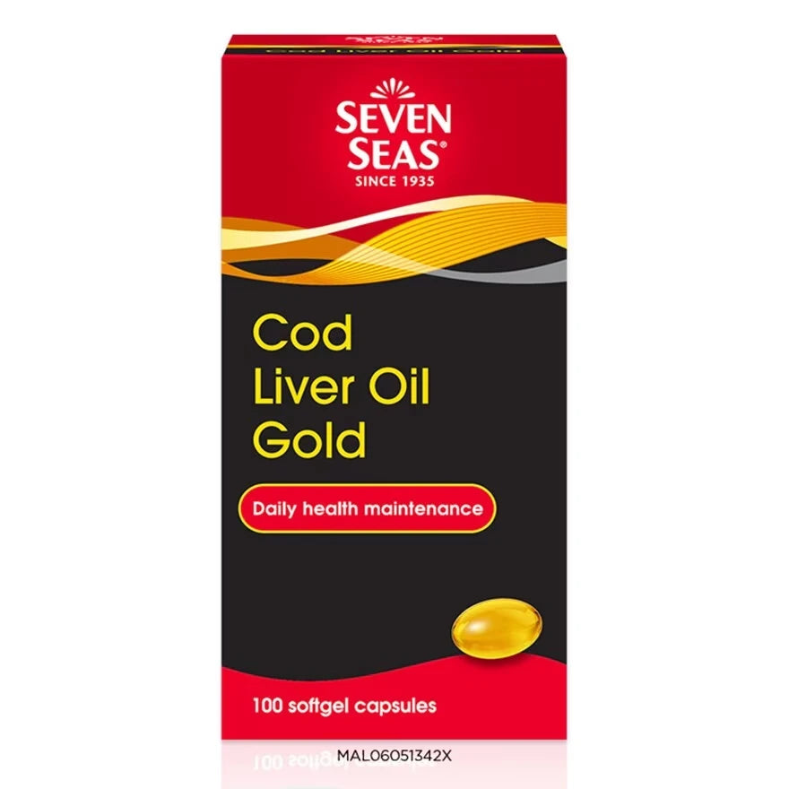 Seven Seas Cod Liver Oil Gold 100 Capsules