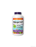 Webber Naturals Omega 369 1200mg Value Size 280 Softgels