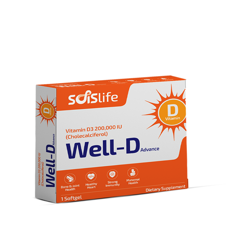 Sois Life Well D Advance Vitamin D3 200,000 IU Softgel High-Potency